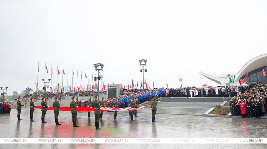 10 мая в Минске прошла Церемония чествования государственных символов